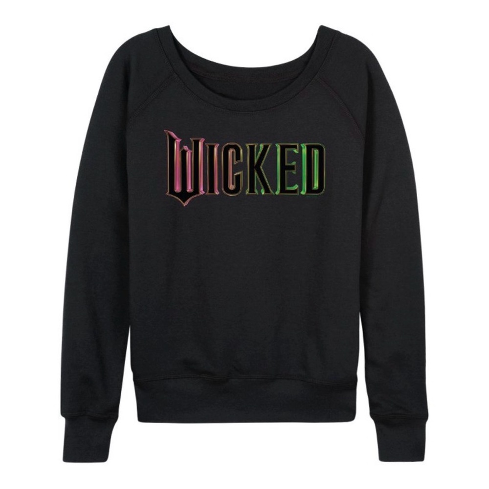Target Black Crew Neck Sweater with Wicked Graphic